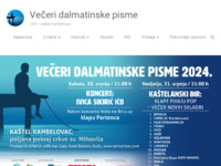 Frontpage screenshot for site: Večeri dalmatinske pisme (http://www.vdp.hr)