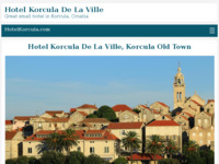 Frontpage screenshot for site: (http://www.hotelkorcula.com)