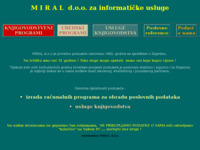 Frontpage screenshot for site: Knjigovodstveni PC programi (http://www.miral.hr)