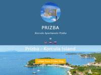Frontpage screenshot for site: Apartmani Korčula, Prižba (http://www.prizba.net/)