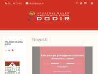 Frontpage screenshot for site: Hrvatski savez gluhoslijepih osoba Dodir (http://www.dodir.hr/)