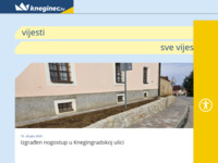 Frontpage screenshot for site: Općina Gornji Kneginec (http://www.kneginec.hr)
