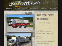 Frontpage screenshot for site: Auto Škola Milotić (http://www.auto-milotic.hr/)