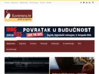 Frontpage screenshot for site: (http://www.suvremena.hr)