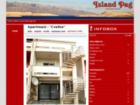 Frontpage screenshot for site: (http://www.island-pag.net/novalja/cvetka)
