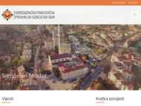 Frontpage screenshot for site: Hercegovačka franjevačka provincija Uznesenja blažene djevice Marije (http://www.franjevci.info/)