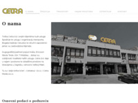 Frontpage screenshot for site: Cetra d.d. (http://www.cetra.hr/)