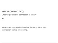 Frontpage screenshot for site: (http://www.crowc.org)