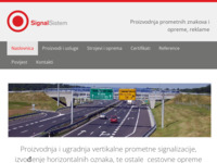Frontpage screenshot for site: Signal sistem (http://www.signalsistem.hr/)