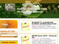 Frontpage screenshot for site: Agacija - Udruga pčelara Međimurske županije (http://www.agacija.hr)