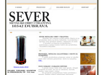 Slika naslovnice sjedišta: Sever metalski obrt i trgovina (http://www.sever-proizvodnja.hr/)