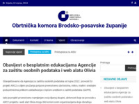 Frontpage screenshot for site: Obrtnička komora Županije Brodsko-posavske (http://www.okbp.hr/)