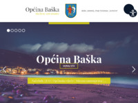 Frontpage screenshot for site: Općina Baška (http://www.baska.hr/)
