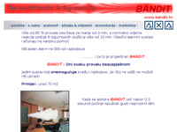 Frontpage screenshot for site: (http://www.bandit.hr/)