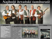 Frontpage screenshot for site: Najbolji hrvatski tamburaši (Zlatni dukati) (http://www.najboljihrvatskitamburasi.com/)