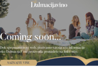 Frontpage screenshot for site: Dalmacijavino - Split, Croatia (http://www.dalmacijavino.hr)