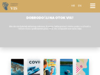 Frontpage screenshot for site: Hrvatska turistička zajednica - grad Vis (http://www.tz-vis.hr)