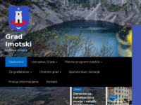 Frontpage screenshot for site: Imotski (http://www.imotski.hr)