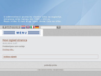 Frontpage screenshot for site: (http://www.eaglet.hr/)