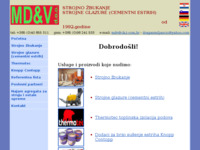 Frontpage screenshot for site: Md&V d.o.o. (http://www.mdv.hr/)