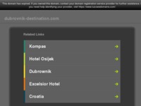 Frontpage screenshot for site: (http://www.dubrovnik-destination.com)