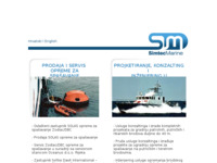 Frontpage screenshot for site: (http://www.simtec-marine.hr/)