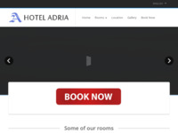 Frontpage screenshot for site: (http://www.hotel-adria.com.hr/)