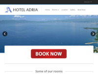 Frontpage screenshot for site: Hotel Adria, Malinska (http://www.hotel-adria.com.hr/)