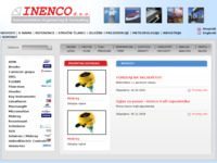 Frontpage screenshot for site: (http://www.inenco.hr/)