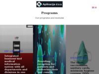 Frontpage screenshot for site: Programi za zdravstvo (http://www.aplikacija.com/)