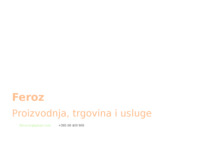 Frontpage screenshot for site: (http://www.feroz.hr)