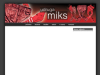 Frontpage screenshot for site: Udruga Miks (http://www.udruga-miks.hr/)