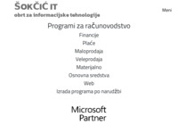 Frontpage screenshot for site: Šokčić d.o.o. (http://www.sokcic.hr/)