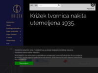 Frontpage screenshot for site: (http://www.zlatarna-krizek.hr)