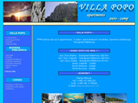 Frontpage screenshot for site: Apartmani i autocamp Popo, Starigrad-Paklenica (http://www.villa-popo.com/)