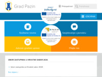 Frontpage screenshot for site: Grad Pazin (http://www.pazin.hr/)
