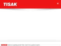 Frontpage screenshot for site: (http://www.tisak.hr/)