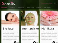Frontpage screenshot for site: Gracilis - centar ljepote (http://www.gracilis.hr)