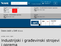 Frontpage screenshot for site: Dar d.o.o. - Slavonski brod (http://www.dar.hr/)