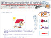 Frontpage screenshot for site: (http://www.rozic-klima.hr)