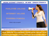 Frontpage screenshot for site: (http://www.izradastranica.info)