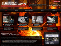 Frontpage screenshot for site: L.S. Metal Foundry Inc. (http://www.lsmetal.com/)