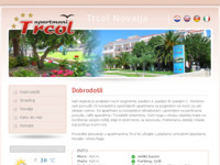 Frontpage screenshot for site: (http://www.trcol-novalja.com/)