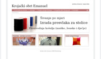 Frontpage screenshot for site: Krojački obrt Emanuel (http://www.presvlakenavlake.com/)