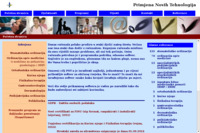 Frontpage screenshot for site: PNT -- Primjena novih tehnologija (http://www.pnt.hr)