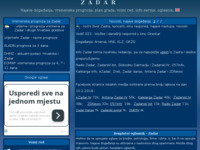 Frontpage screenshot for site: Info Zadar (http://www.infozadar.net/)