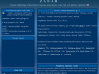 Frontpage screenshot for site: Info Zadar (http://www.infozadar.net/)