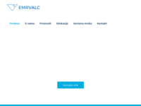 Frontpage screenshot for site: (http://www.emr-valc.hr)