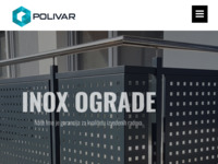 Frontpage screenshot for site: Polivar d.o.o. - Proizvodnja i montaža inox proizvoda (http://www.polivar-inox.hr/)