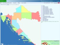 Frontpage screenshot for site: Turistički smještaj u Hrvatskoj (http://croatia-travel.aventin.hr)